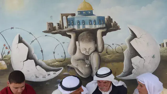 תושבי טול כרם מגיבים לנאומו של בנימין נתניהו בפני הקונגרס האמריקאי, מאי 2011 תושבי טול כרם מגיבים לנאומו של בנימין נתניהו בפני הקונגרס האמריקאי, מאי 2011