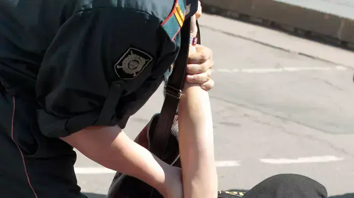 מעצר מפגינים במצעד הגאווה במוסקבה