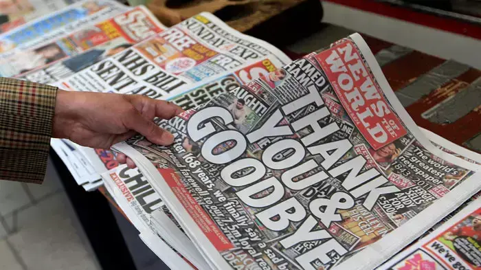 הגיליון האחרון של הצהובון News of the world נחטף מהמדפים הגיליון האחרון של הצהובון News of the world נחטף מהמדפים