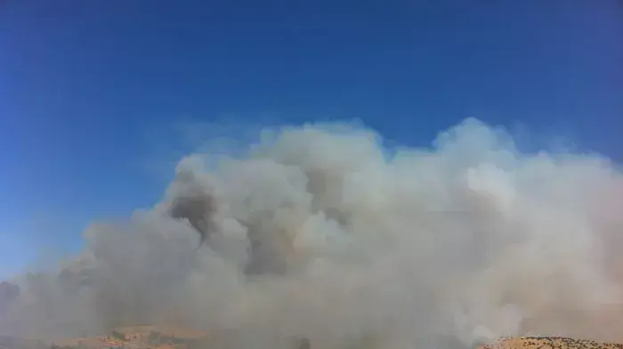 שריפה גדולה בעין תינה ברמת הגולן, יולי 2011 שריפה גדולה בעין תינה ברמת הגולן, יולי 2011