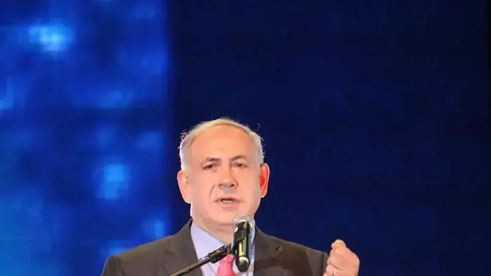 ראש הממשלה בנימין נתניהו בנאום בערב הוקרה לשליחי חב"ד, יולי 2011 ראש הממשלה בנימין נתניהו בנאום בערב הוקרה לשליחי חב"ד, יולי 2011