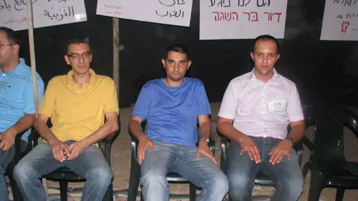 אוהל מחאה על מצוקת הדיור בבקה אלגרבייה, 27.7.2011 אוהל מחאה על מצוקת הדיור בבקה אלגרבייה, 27.7.2011