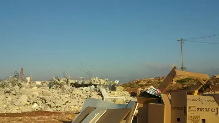 פינוי מגרון, אוגוסט 2011 פינוי מגרון, אוגוסט 2011