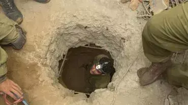 המנהרה שנחשפה בנצרים המנהרה שנחשפה בנצרים