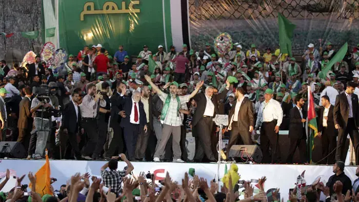 חגיגות בעזה לכבוד האסירים שחזרו, אוקטובר 2011 חגיגות בעזה לכבוד האסירים שחזרו, אוקטובר 2011