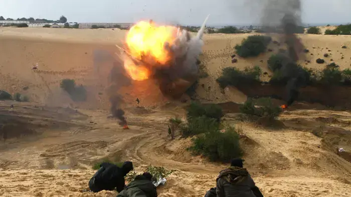 מחבלי הג'יהאד האסלמי מתאמנים ברצועת עזה מחבלי הג'יהאד האסלמי מתאמנים ברצועת עזה