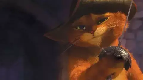 מתקשה להסתדר בלי המפלץ הירוק בצדו. מתוך "החתול של שרק" מתקשה להסתדר בלי המפלץ הירוק בצדו. מתוך "החתול של שרק"