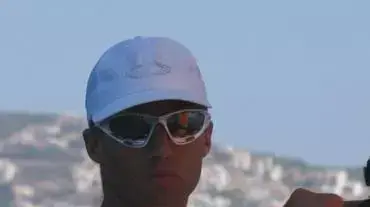 גולש המיסטרל גל פרידמן במהלך השיוט העשירי באולימפיאדת אתונה(שימרית ברמן) גולש המיסטרל גל פרידמן במהלך השיוט העשירי באולימפיאדת אתונה(שימרית ברמן)