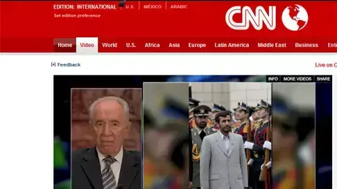 הנשיא פרס בראיון לעיתונאי CNN פירס מורגן הנשיא פרס בראיון לעיתונאי CNN פירס מורגן