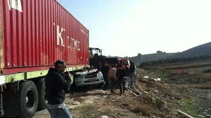 תאונת דרכים קטלנית בכביש 35 מחסום תרקומיא, דצמבר 2011 תאונת דרכים קטלנית בכביש 35 מחסום תרקומיא, דצמבר 2011