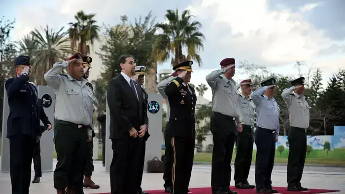 רמטכ"ל צבא ארה"ב מרטין דמפסי נפגש עם הרמטכ"ל בני גנץ בקריה רמטכ"ל צבא ארה"ב מרטין דמפסי נפגש עם הרמטכ"ל בני גנץ בקריה