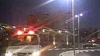אמבולנס מוביל פצועים לבית החולים לאחר ירי קסאם על שדרות (ערוץ 1 אמבולנס מוביל פצועים לבית החולים לאחר ירי קסאם על שדרות (ערוץ 1