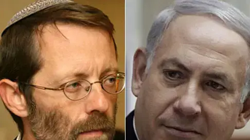 בנימין נתניהו ומשה פייגלין, ינואר 2012 בנימין נתניהו ומשה פייגלין, ינואר 2012