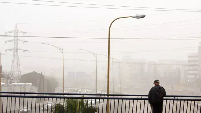 אובך כבד בתל אביב, פברואר 2012 אובך כבד בתל אביב, פברואר 2012