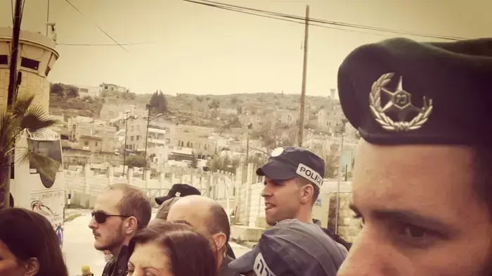 חברת הכנסת זהבה גלאון בחברון, פברואר2012 חברת הכנסת זהבה גלאון בחברון, פברואר2012