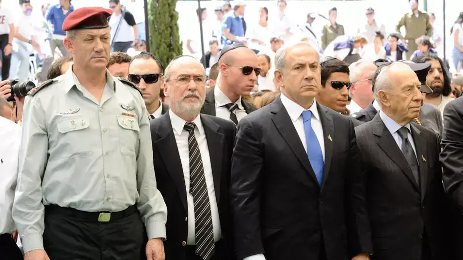 בנימין נתניהו בטקס יום הזיכרון בהר הרצל, אפריל 2012 בנימין נתניהו בטקס יום הזיכרון בהר הרצל, אפריל 2012