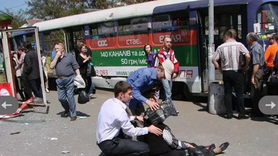פיצוץ מטען חבלה בדניפרופטרובסק, אוקראינה. אפריל, 2012 פיצוץ מטען חבלה בדניפרופטרובסק, אוקראינה. אפריל, 2012