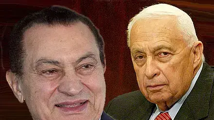 אריאל שרון וחוסני מובארק ( אילוסטרציה )