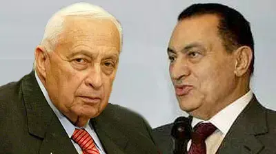 אריאל שרון וחוסני מובארק ( אילוסטרציה ) אריאל שרון וחוסני מובארק ( אילוסטרציה )