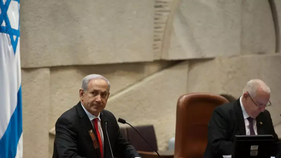 ראש הממשלה בנימין נתניהו בכנסת, מאי 2012