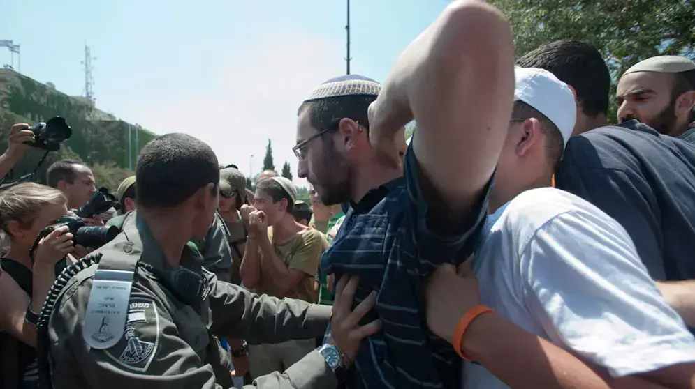 הפגנה וחסימת כבישים של מתנחלים בעקבות חוק ההסדרה , ירושלים , יוני 2012 הפגנה וחסימת כבישים של מתנחלים בעקבות חוק ההסדרה , ירושלים , יוני 2012