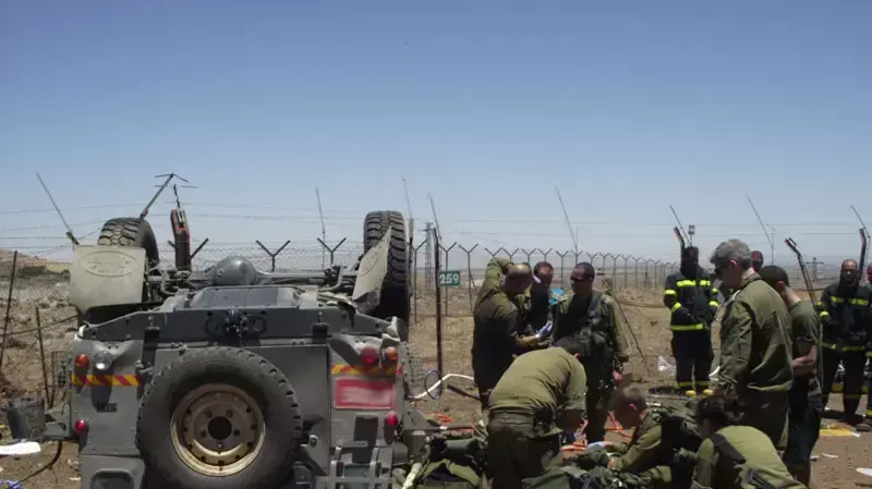 תאונה ברמת הגולן: רכב סיור צבאי התהפך במהלך סיור, חייל נהרג תאונה ברמת הגולן: רכב סיור צבאי התהפך במהלך סיור, חייל נהרג