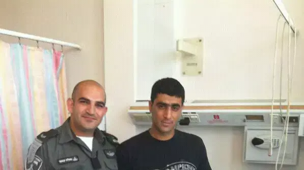 רס"ר סאלח עאמר, מפקד גזרה מג"ב במחסום, סייע של פלסטינית בכפר שועפט רס"ר סאלח עאמר, מפקד גזרה מג"ב במחסום, סייע של פלסטינית בכפר שועפט