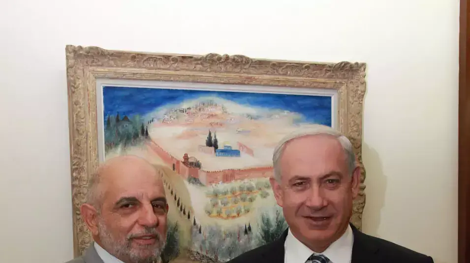 בנימין נתניהו ושלמה מעוז בנימין נתניהו ושלמה מעוז
