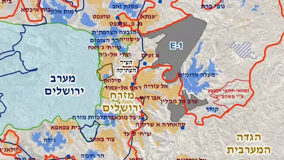 מפת איזור E1 מפת איזור E1
