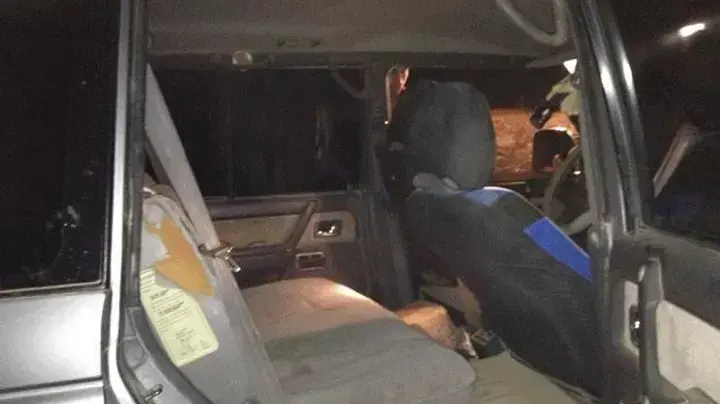 כלי רכב שבו נמצאו סמים שהוברחו ממצרים כלי רכב שבו נמצאו סמים שהוברחו ממצרים