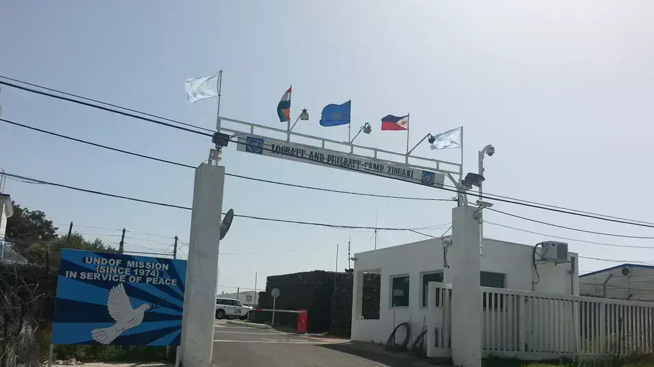מוצב כוחות אונדו"ף של האו"ם בגבול ישראל-סוריה, 28 במרץ 2013 מוצב כוחות אונדו"ף של האו"ם בגבול ישראל-סוריה, 28 במרץ 2013