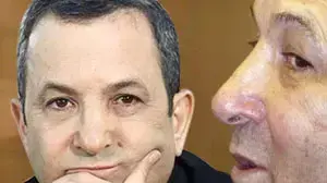 אהוד ברק לפני ואחרי הפלולה ( אילוסטרציה ) אהוד ברק לפני ואחרי הפלולה ( אילוסטרציה )
