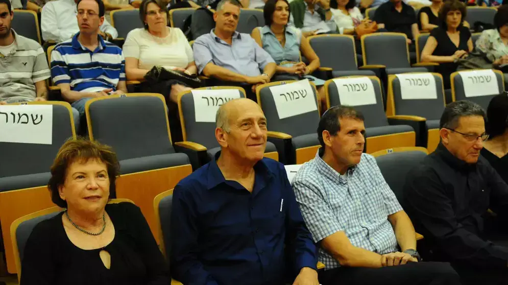 אהוד אולמרט בבר אילן, מאי 2013 אהוד אולמרט בבר אילן, מאי 2013