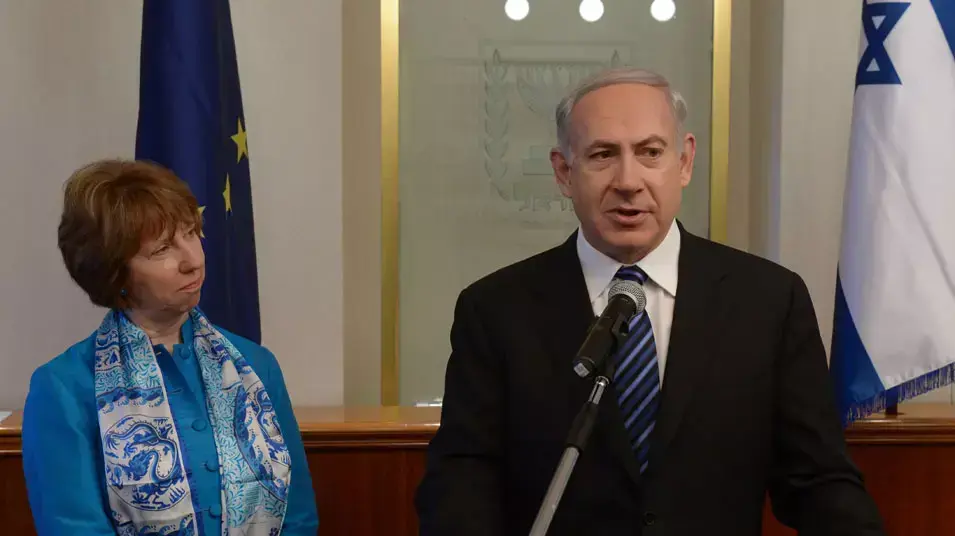 פגישת ראש הממשלה בנימין נתניהו עם נציבת החוץ של האיחוד האירופי קתרין אשתון. יוני 2013 פגישת ראש הממשלה בנימין נתניהו עם נציבת החוץ של האיחוד האירופי קתרין אשתון. יוני 2013