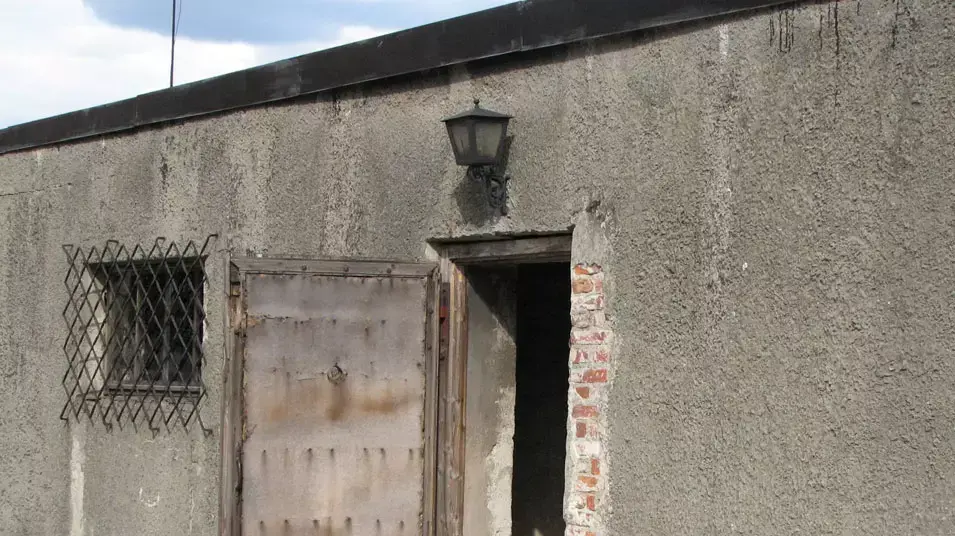 תא גזים במחנה ההשמדה אושוויץ תא גזים במחנה ההשמדה אושוויץ