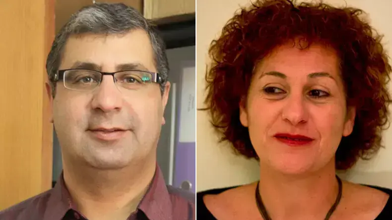 מימין: איילת נאור, מנהלת מיזם קשרי חברה ערבית-משטרה בעמותת יוזמות קרן אברהם; משמאל: עו"ד רדא ג'אבר, אחראי קשרי חברה ערבית של המיזם מימין: איילת נאור, מנהלת מיזם קשרי חברה ערבית-משטרה בעמותת יוזמות קרן אברהם; משמאל: עו"ד רדא ג'אבר, אחראי קשרי חברה ערבית של המיזם