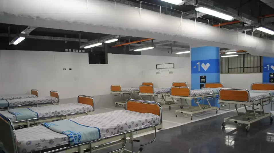 הדמיה של הפיכת החניון העתידי ברמב"ם לבית חולים לחירום הדמיה של הפיכת החניון העתידי ברמב"ם לבית חולים לחירום
