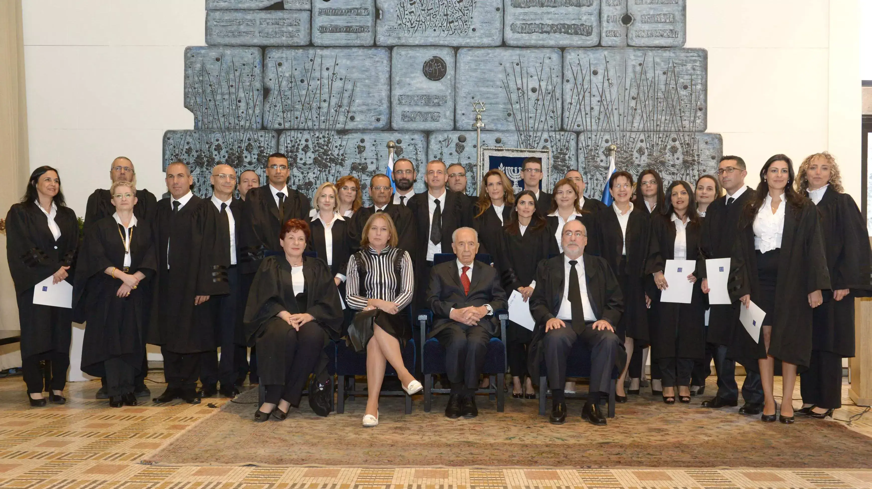 נשיא המדינה בטקס השבעת השופטים היום בבית הנשיא נשיא המדינה בטקס השבעת השופטים היום בבית הנשיא