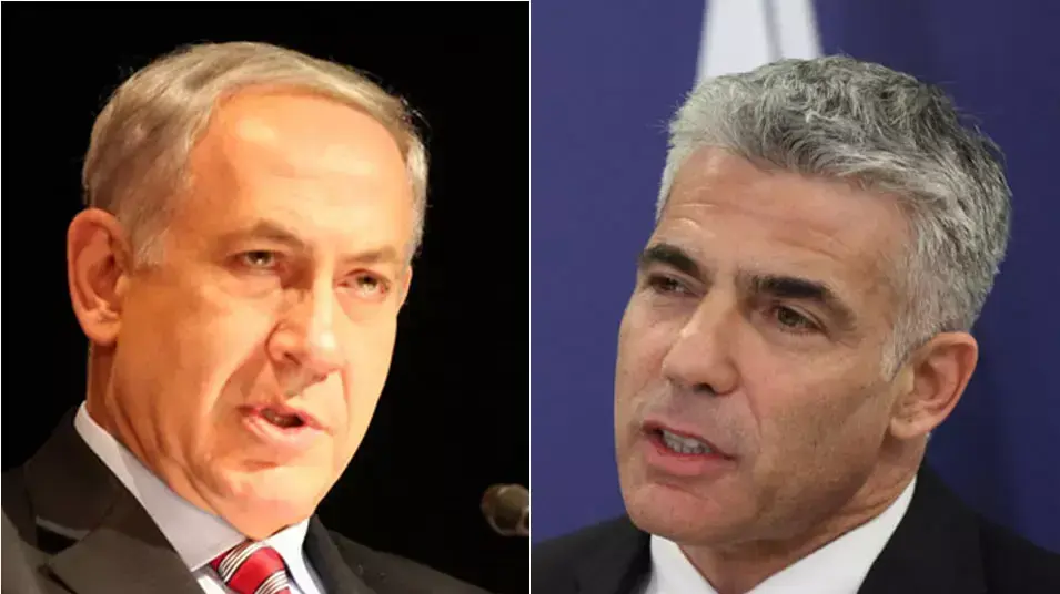 נתניהו ולפיד נתניהו ולפיד
