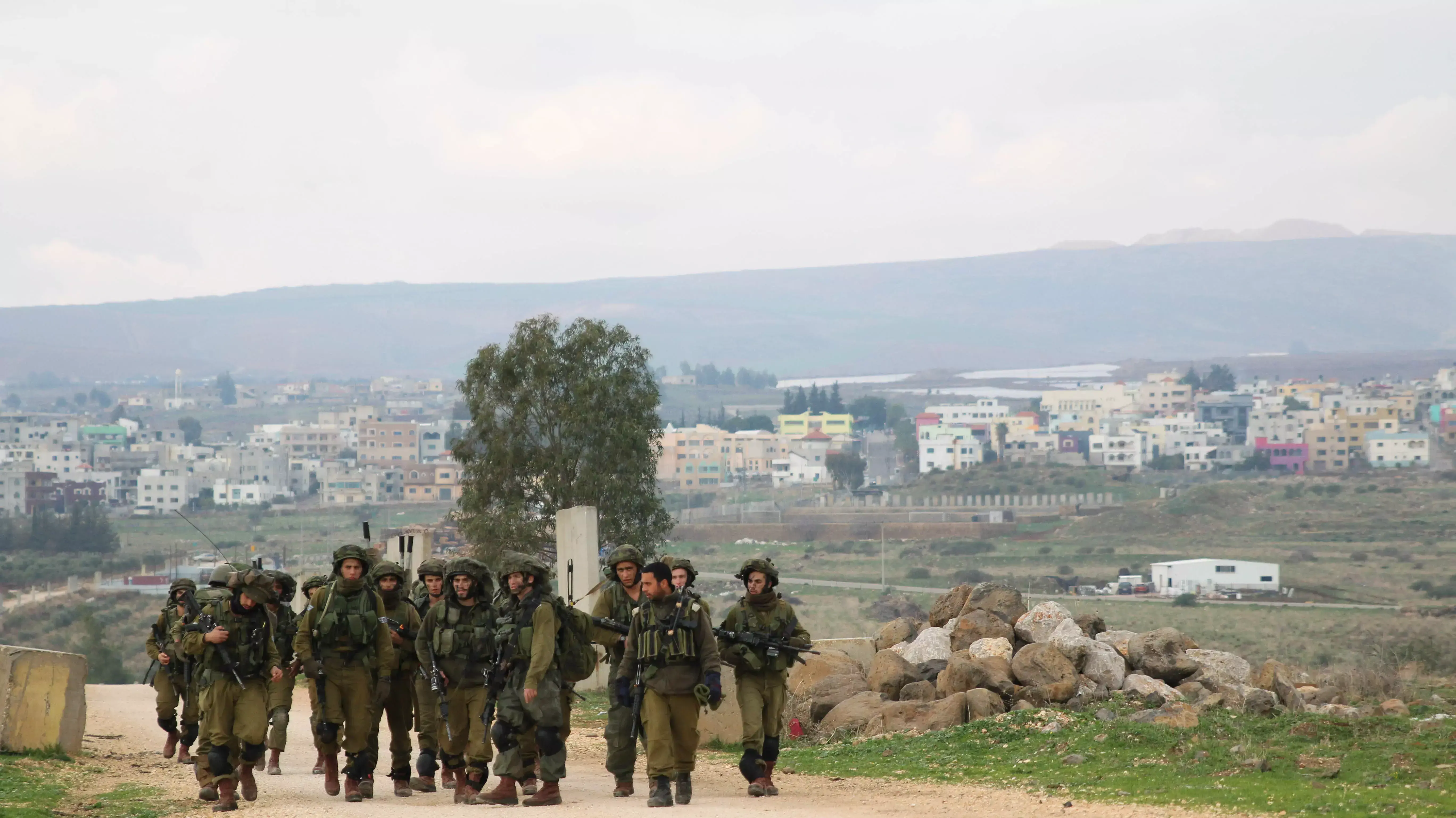 תרגיל של גדוד 101 של חטיבת צנחנים, בגבול לבנון. פברואר 2014 תרגיל של גדוד 101 של חטיבת צנחנים, בגבול לבנון. פברואר 2014
