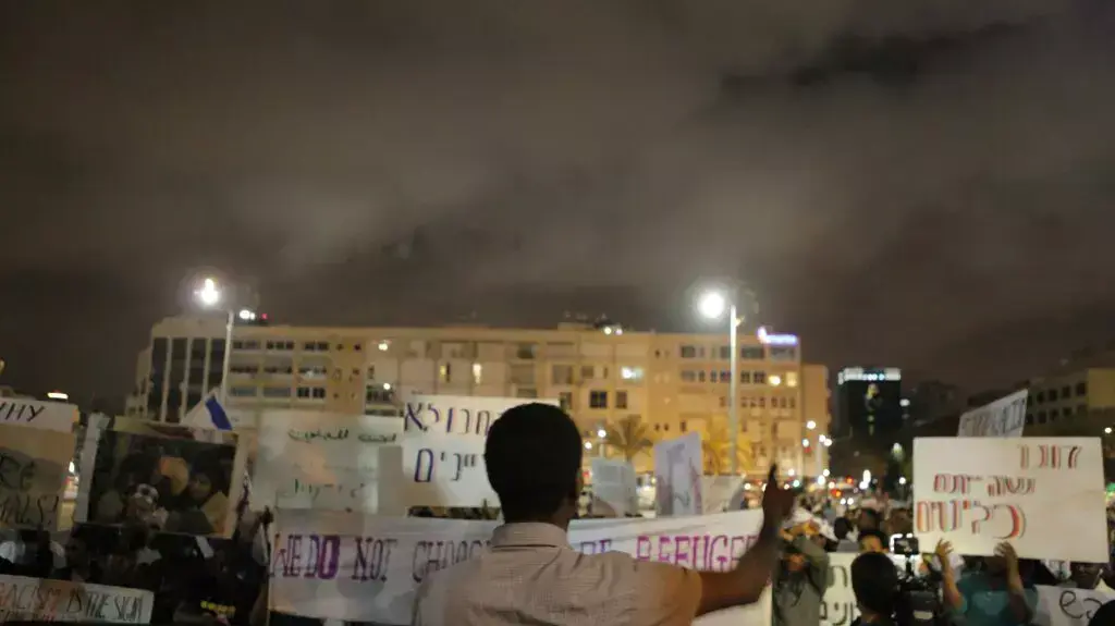 הנתינים הזרים מפגינים בתל אביב, מרץ 2014 הנתינים הזרים מפגינים בתל אביב, מרץ 2014