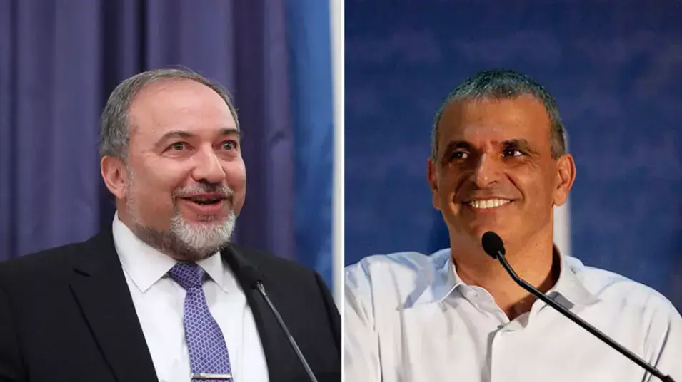 אביגדור ליברמן ומשה כחלון אביגדור ליברמן ומשה כחלון