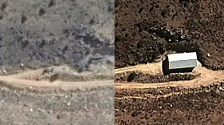 מחסן הנשק שהותקף בלבנון בפברואר האחרון מחסן הנשק שהותקף בלבנון בפברואר האחרון