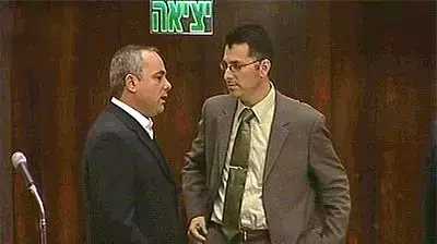 חבר כנסת גדעון סער ואבי שטייניץ ( ערוץ 33 ) חבר כנסת גדעון סער ואבי שטייניץ ( ערוץ 33 )