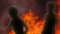 אילוסטרציה שני ילדים שריפה אילוסטרציה שני ילדים שריפה