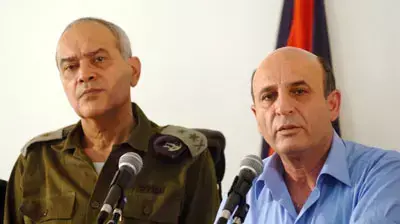 שאול מופז ודן חלוץ בפיקוד דרום שאול מופז ודן חלוץ בפיקוד דרום