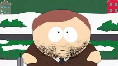 סאות פארק קרטמן עם זקן של שיערות ערווה סאות פארק קרטמן עם זקן של שיערות ערווה
