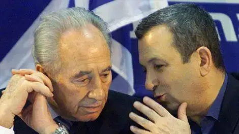 אהוד ברק ושמעון פרס אהוד ברק ושמעון פרס
