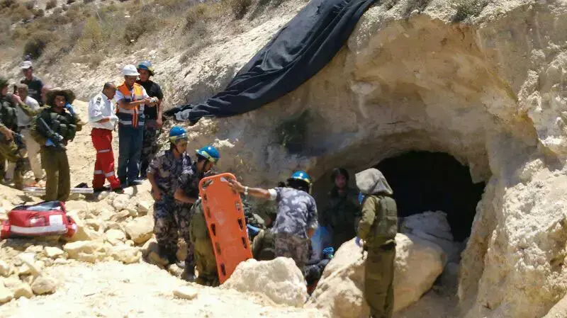 אדם נהרג ממפולת סלעים במערה בשומרון אדם נהרג ממפולת סלעים במערה בשומרון