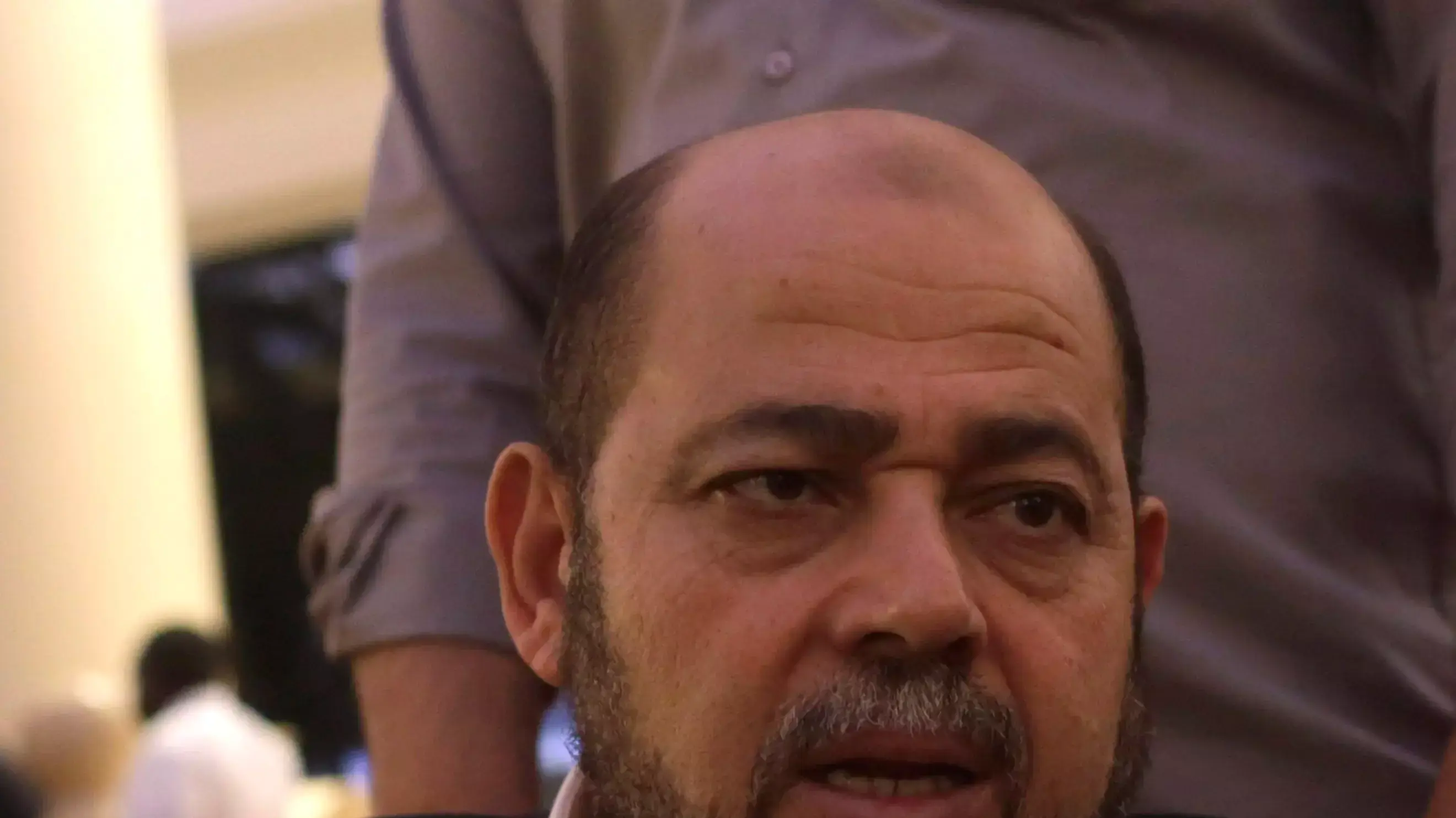 סגן ראש הלשכה המדינית של חמאס, מוסא אבו מרזוק, בריאיון לסוכנות הידיעות רויטרס. קהיר, 10 אוגוסט 2014 סגן ראש הלשכה המדינית של חמאס, מוסא אבו מרזוק, בריאיון לסוכנות הידיעות רויטרס. קהיר, 10 אוגוסט 2014